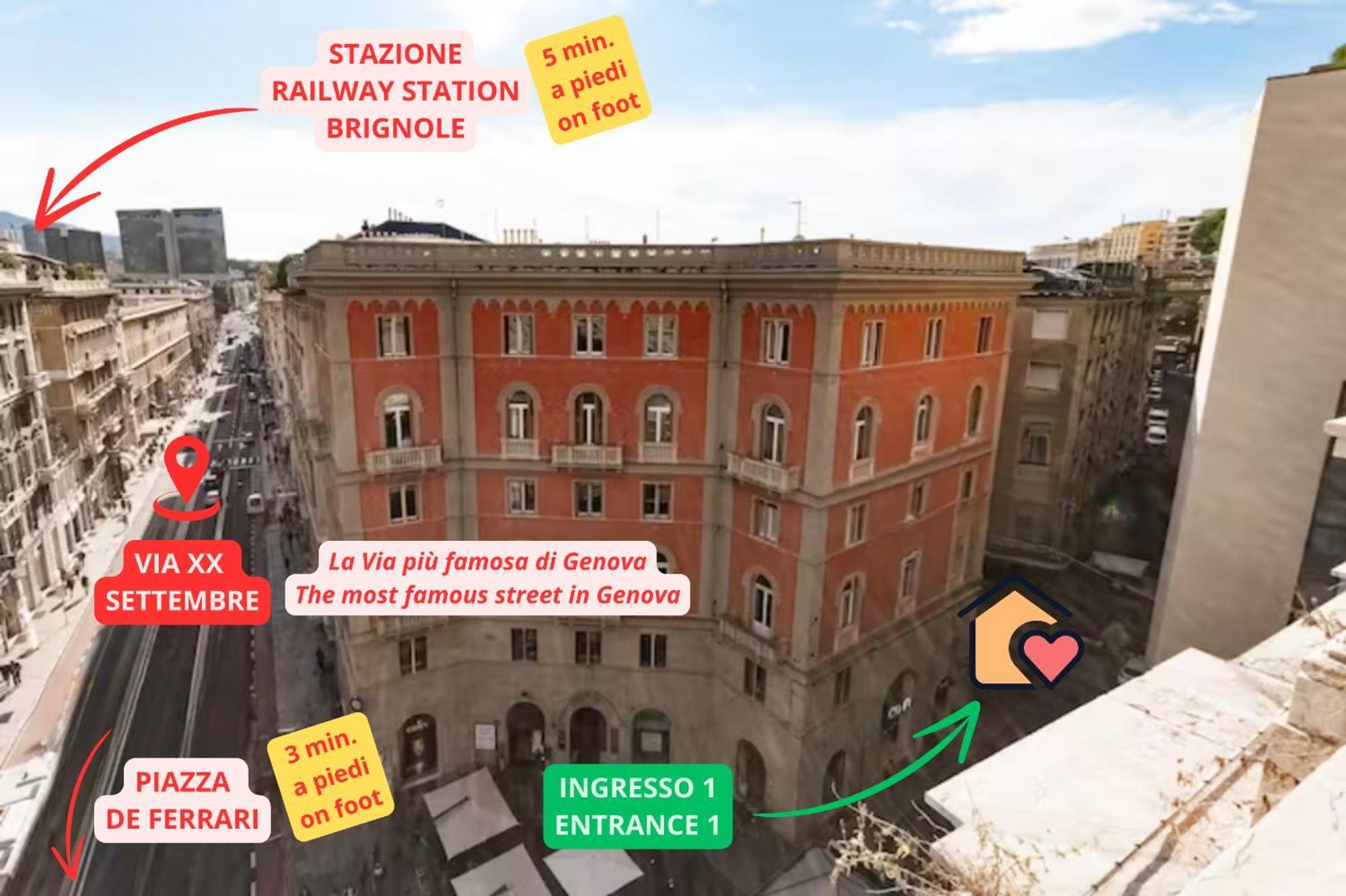 شقة Casa Via XX Settembre - La Via Piu Famosa Di Genova المظهر الخارجي الصورة